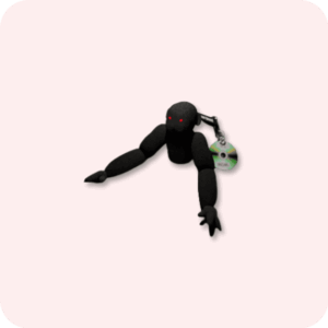 Scary Baboon Plushie BLACKGOOGOO