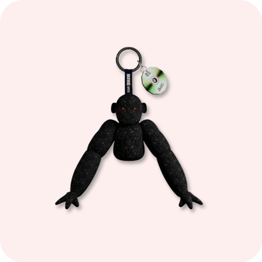 Scary Baboon Plushie BLACKGOOGOO Scary Baboon Plushie BLACKGOOGOO