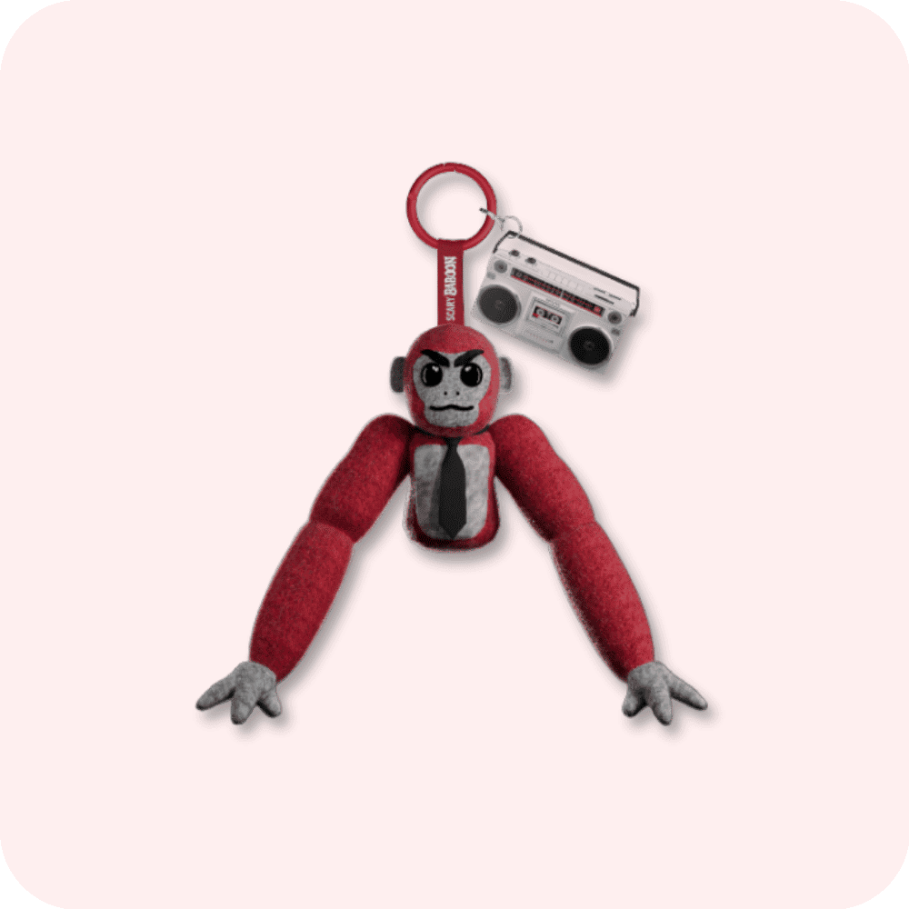 Scary Baboon Plushie RED Scary Baboon Plushie RED